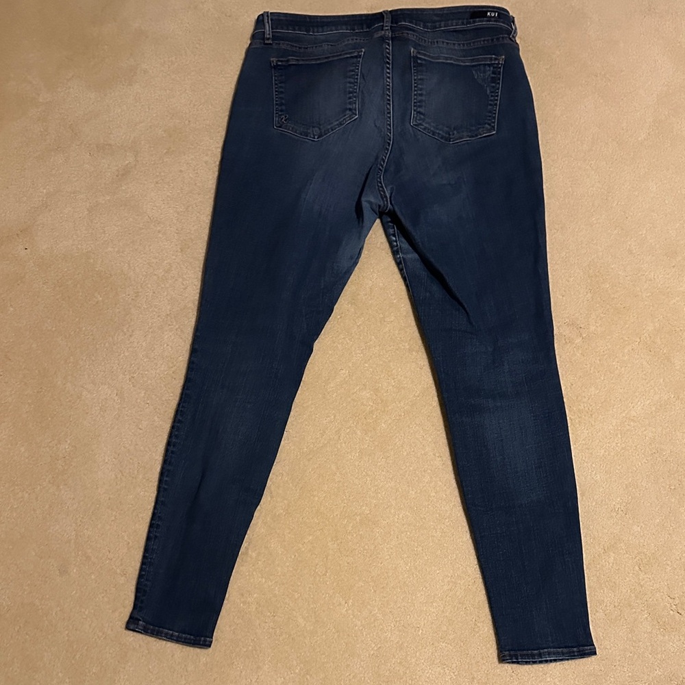 Kut from the Kloth Dark Wash Skinny Jeans - Picture 2 of 4